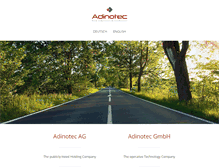 Tablet Screenshot of adinotec.com